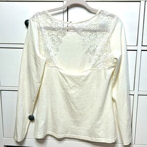 H&M lace open back shirt- Size L- Never Worn